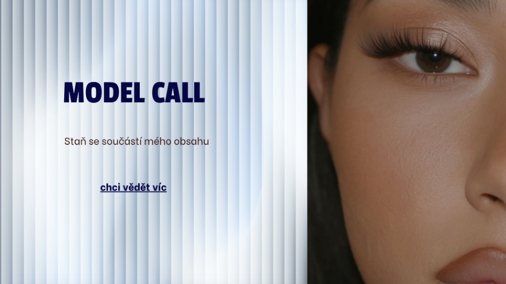 Model Call — Staň se součástí mého obsahu